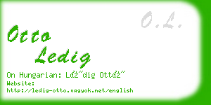 otto ledig business card